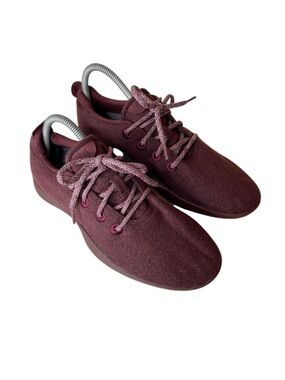 Allbirds Mens Burgundy Merino Wool Runner Sneakers Size 9